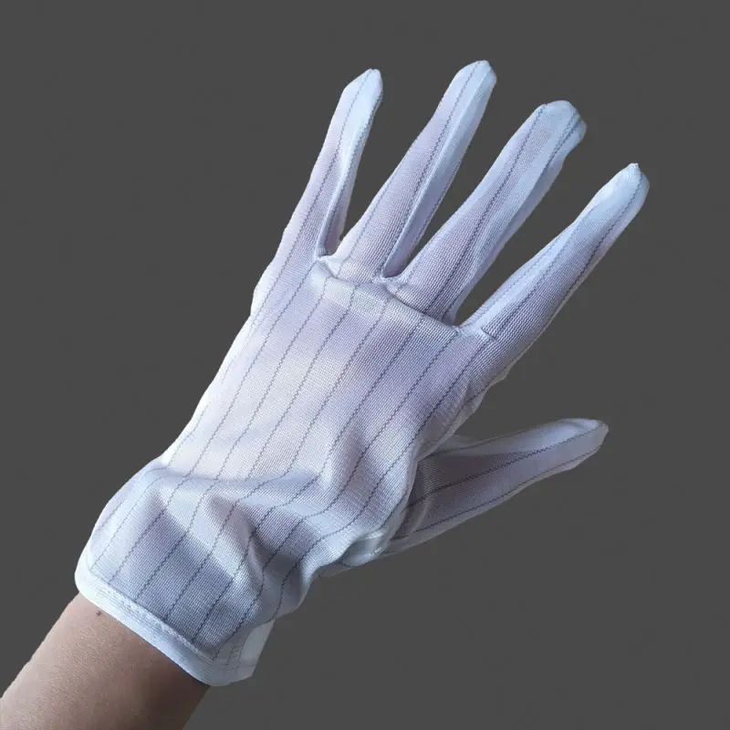 Gardening General Purpose Work Safety Coated PU ESD carbon gloves, anti-static, abrasion resistant, 13 gauge nylon