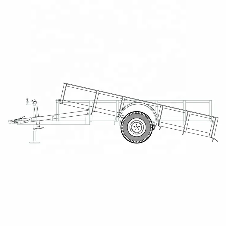 Одноосные прицепы 10x6 Универсальное Автомобильное вездеход
