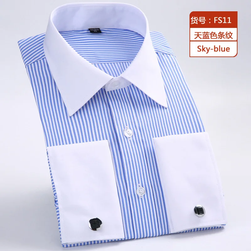 TS2110 прямые продажи от производителя мужские официальные рабочие белые рубашки французские запонки рубашки оверсайз рубашки