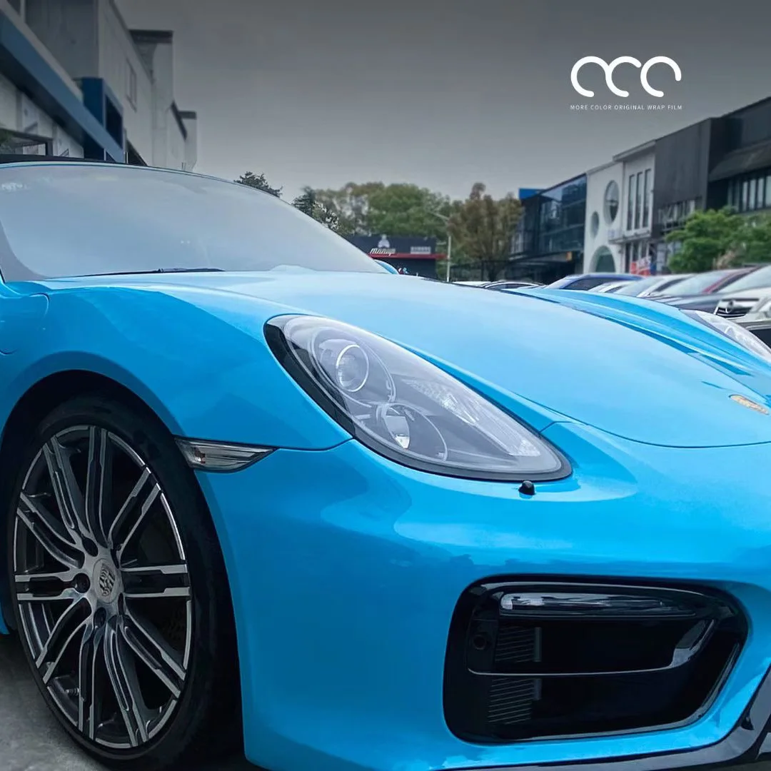 MCWRAP Ultra glossy Miami Blue MC Wrap Premium Multi-layered Car Wrap Vinyl Car Decal
