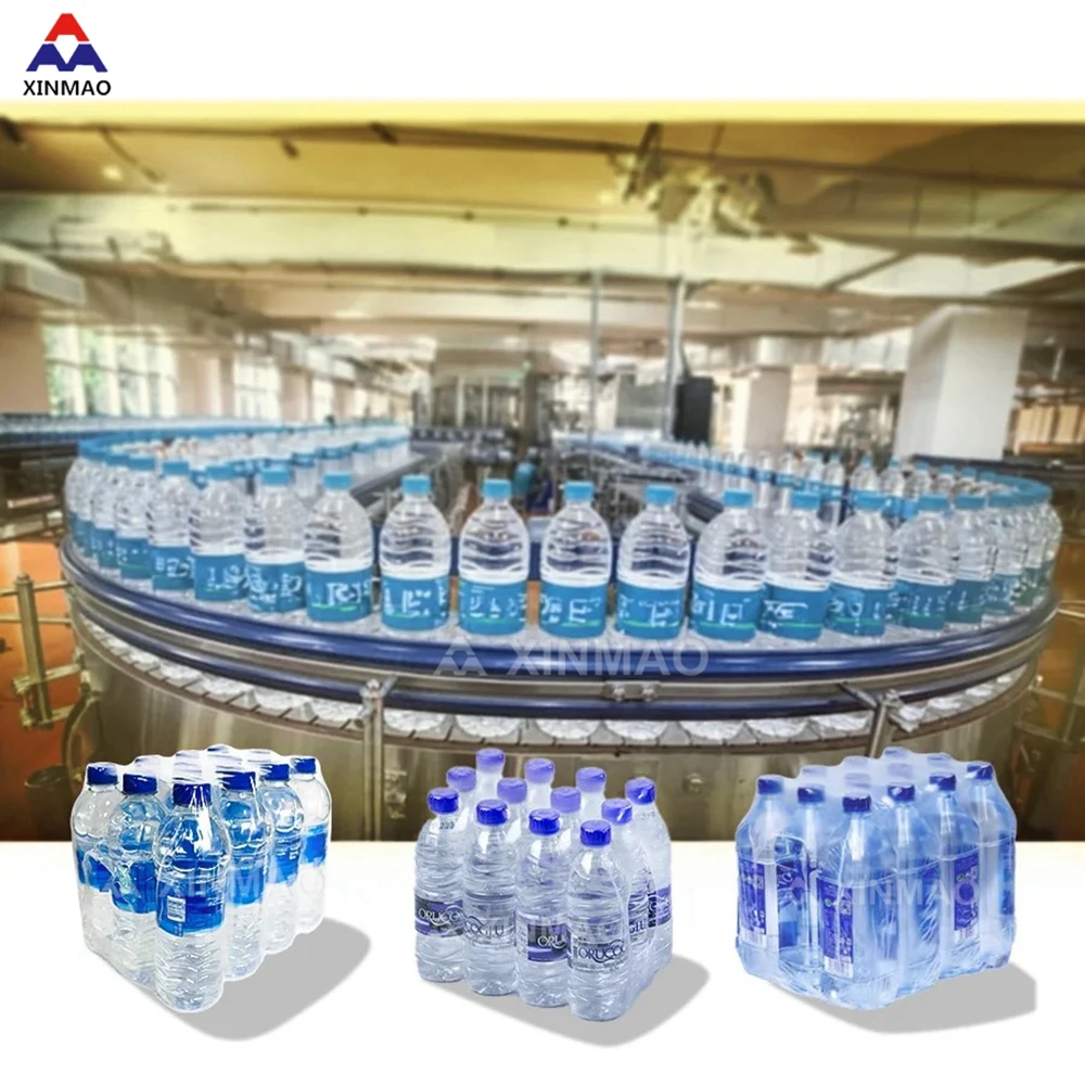 XM Full Auto Machines 3 in 1 Drinking Pure Water Making Machines Bottling Filling and Capping Machines Factory Line