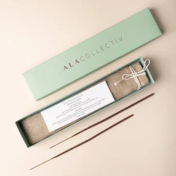 Printing empty incense sticks holder packaging gift box with custom logo