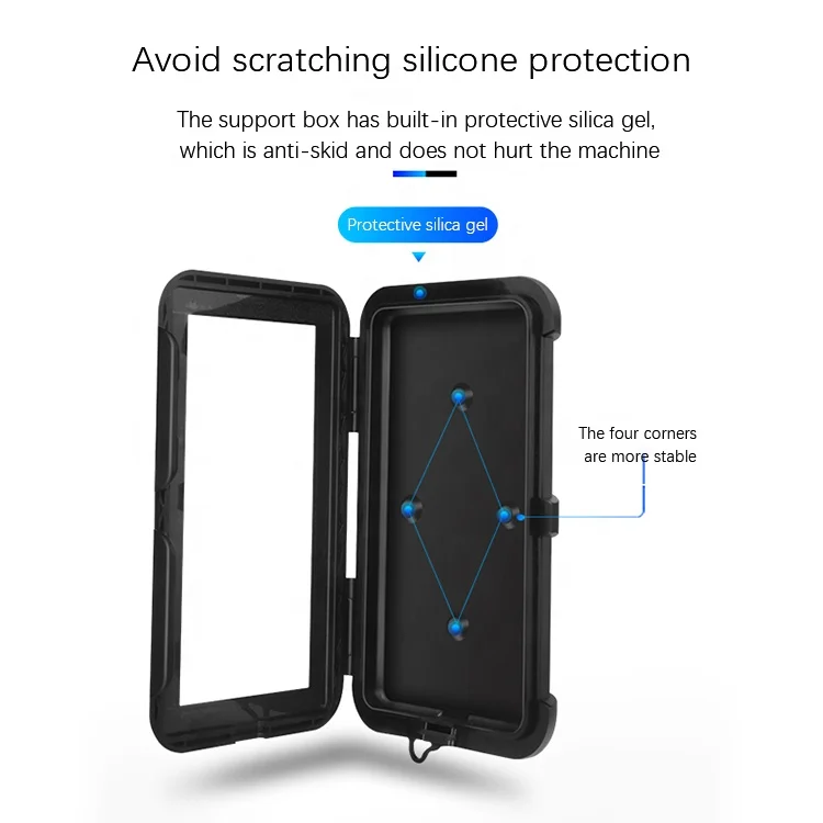 Оптовая продажа, пользовательский водонепроницаемый держатель для мобильного телефона из АБС-пластика с поворотом на 360 градусов для езды на велосипеде и мотоцикле, держатель для мобильного телефона