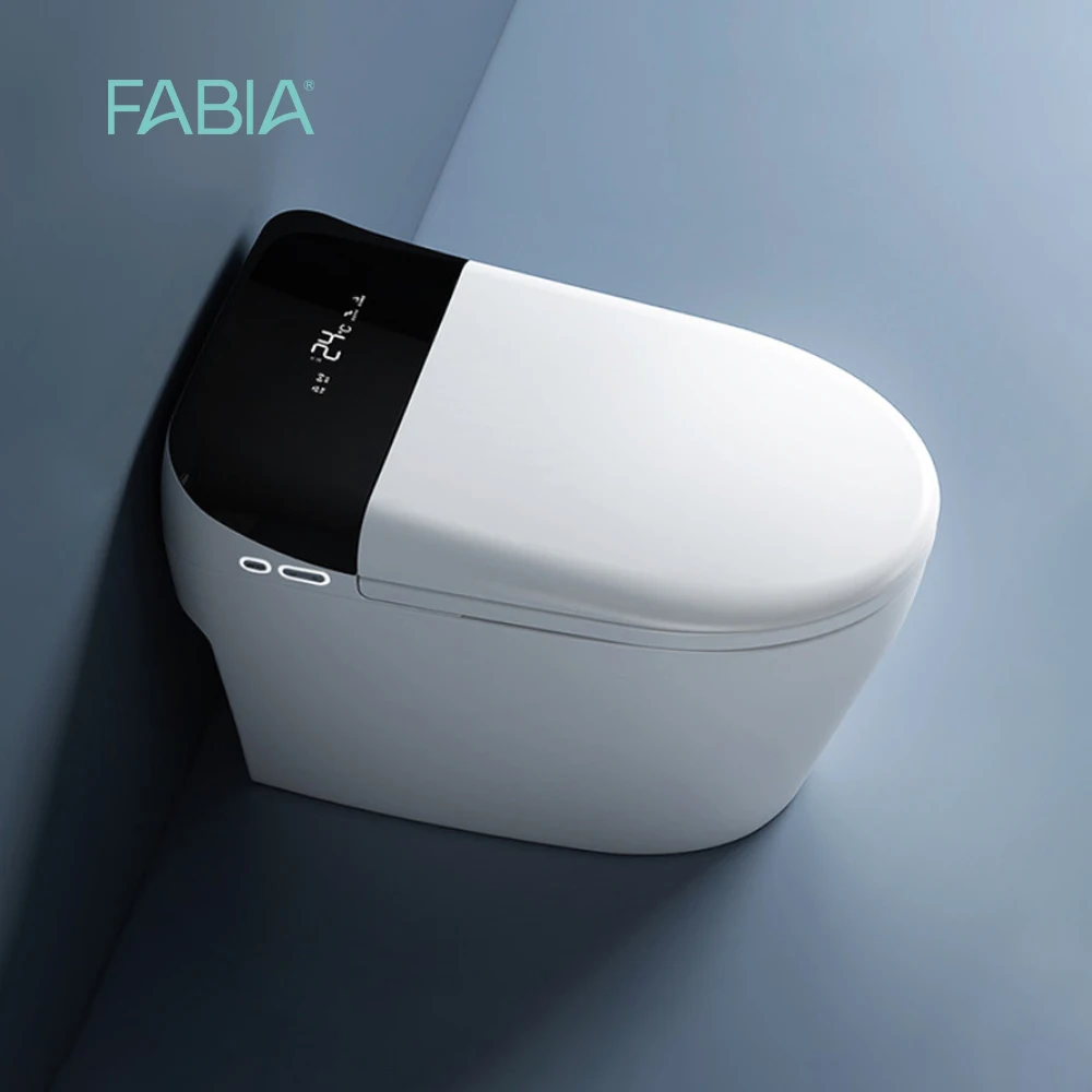 Floor stand automatic flush electric shower toilet wc smart toilet with built in water tank