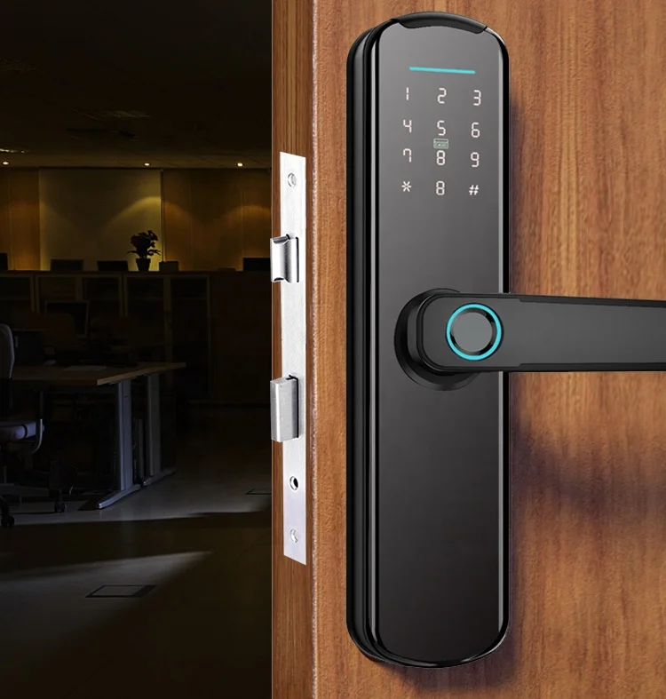
smart home system tuya smart door lock smart security devices ttlock anti-theft home security door lock 