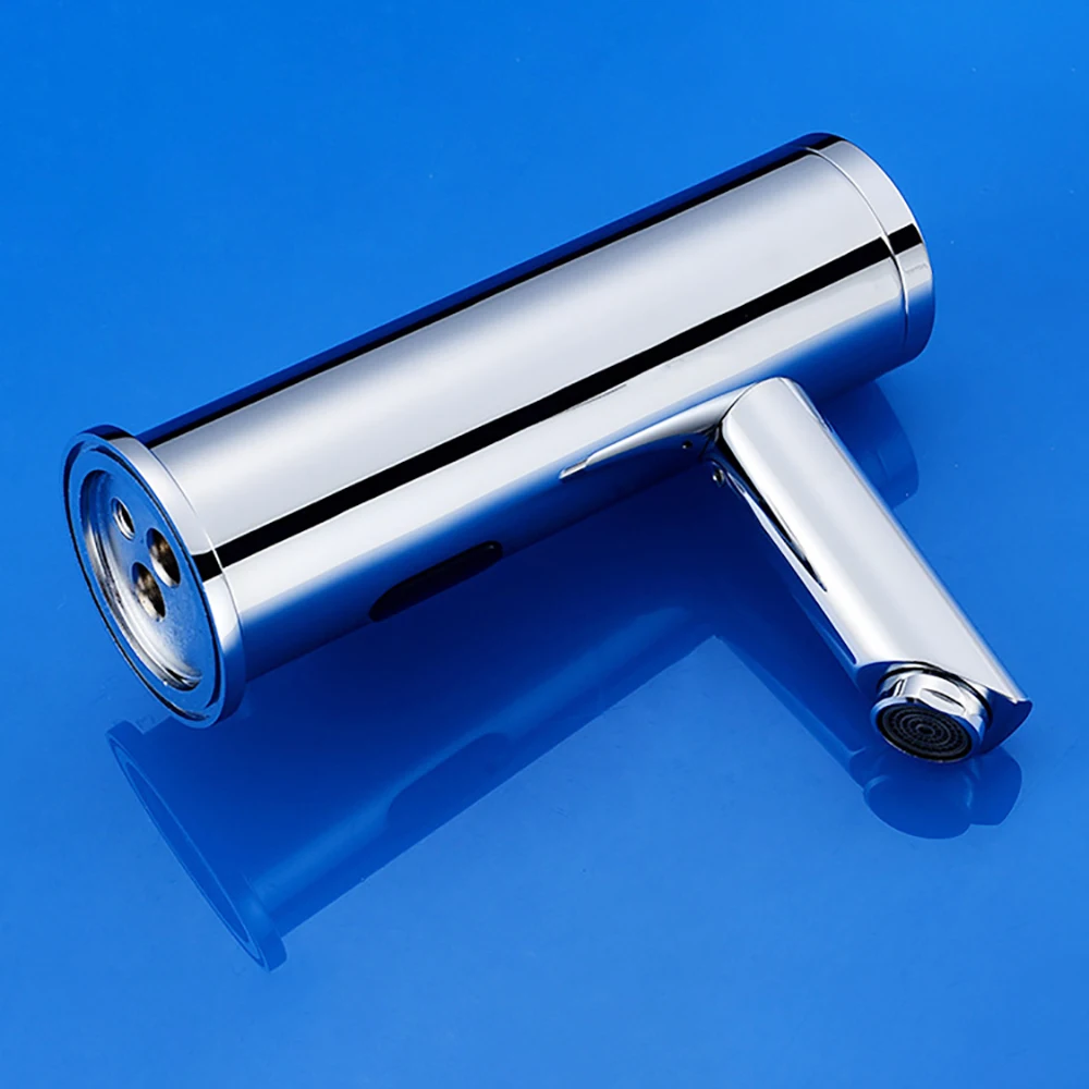 Hot And Cold Mixer Water Tap Motion Infrared Sensor Automatic Bathroom Basin Sink Faucet