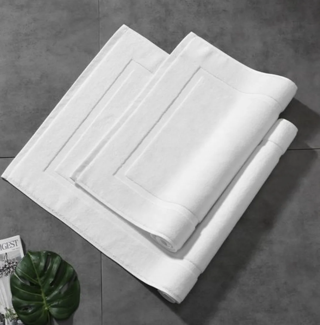 Soft Cotton Bathroom Foot Mat Anti Slip Bath Hotel Shower Mat