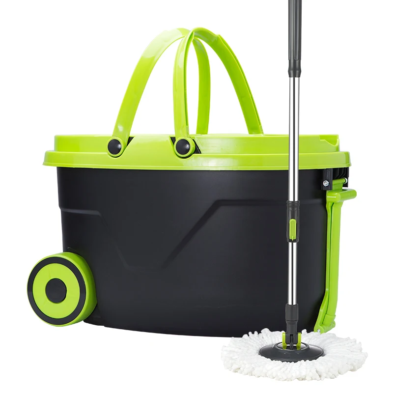 Spin Bucket mop with Easy Wheels for Magic 360 Degree Cleaning