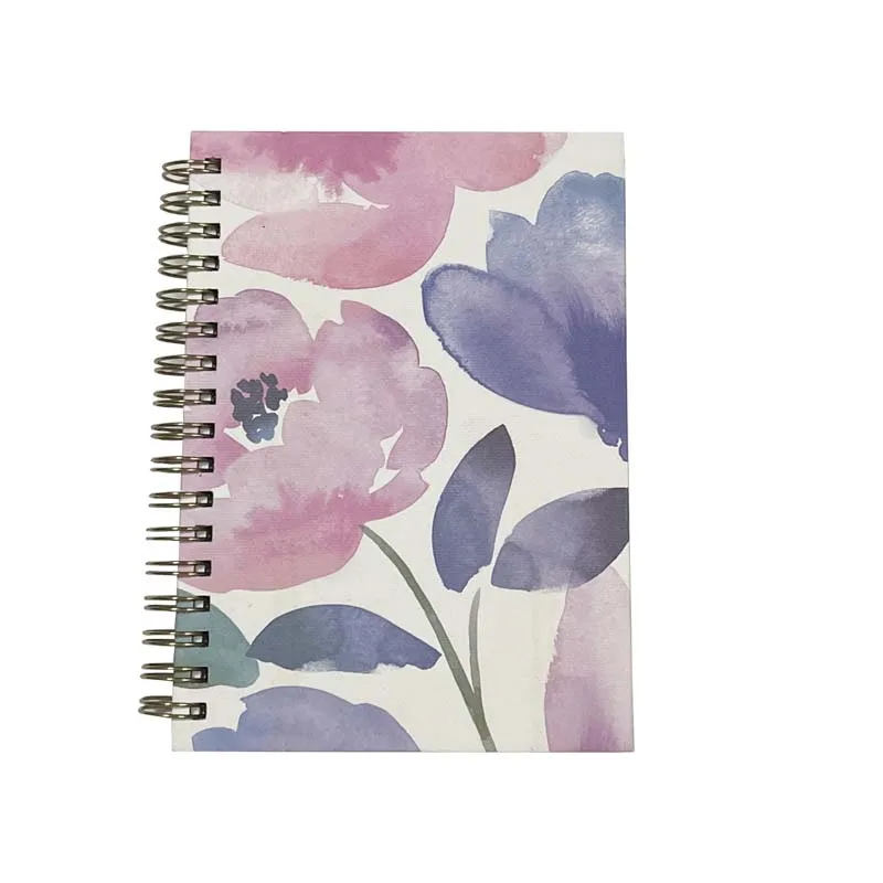 Hot Selling Exquisite A6 Flower Spiral Notebook With High Quality