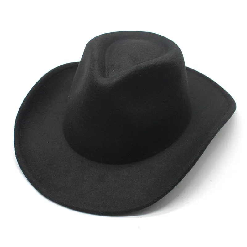 American Factory custom Waterproof foldable felt western cowboy hats for men adult blank western hats