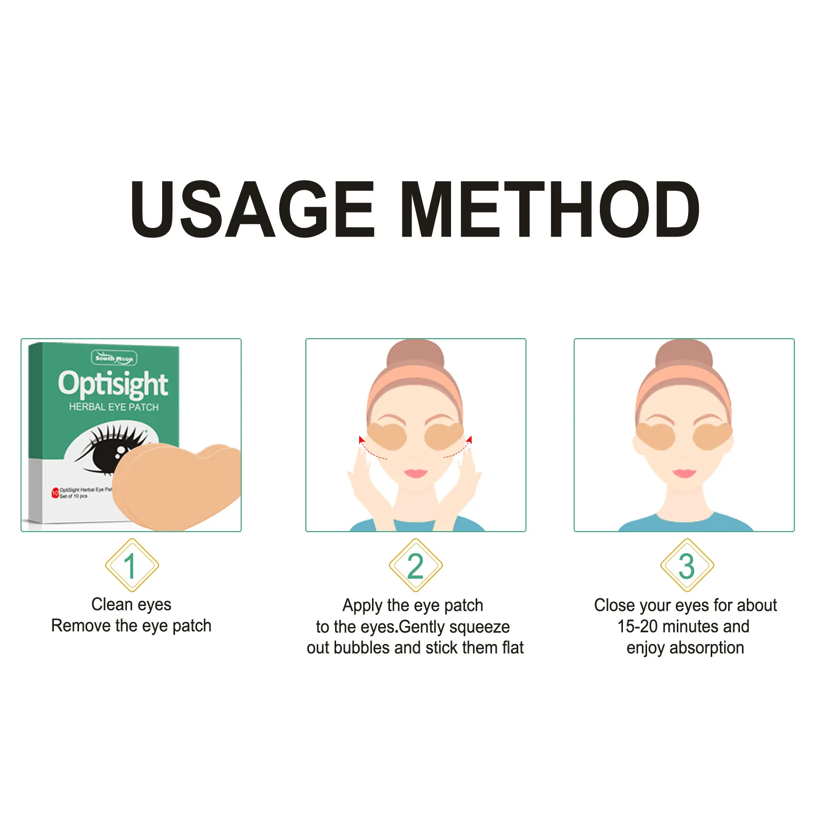 Wormwood Eye Patch Protect Eyesight Keep Good Vision Eye Care Sticker Relieve Fatigue Myopic Massage Plaster 10pcs