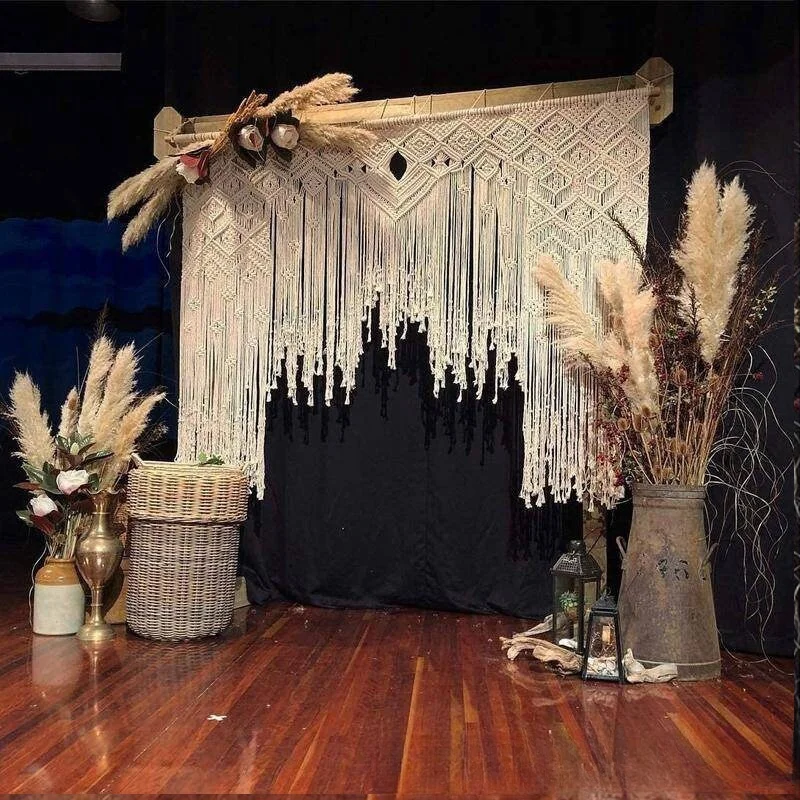 Nordic Outdoor Wedding Layout Decoration Background Large Tapestry Western Wedding Decoration Banquet Party