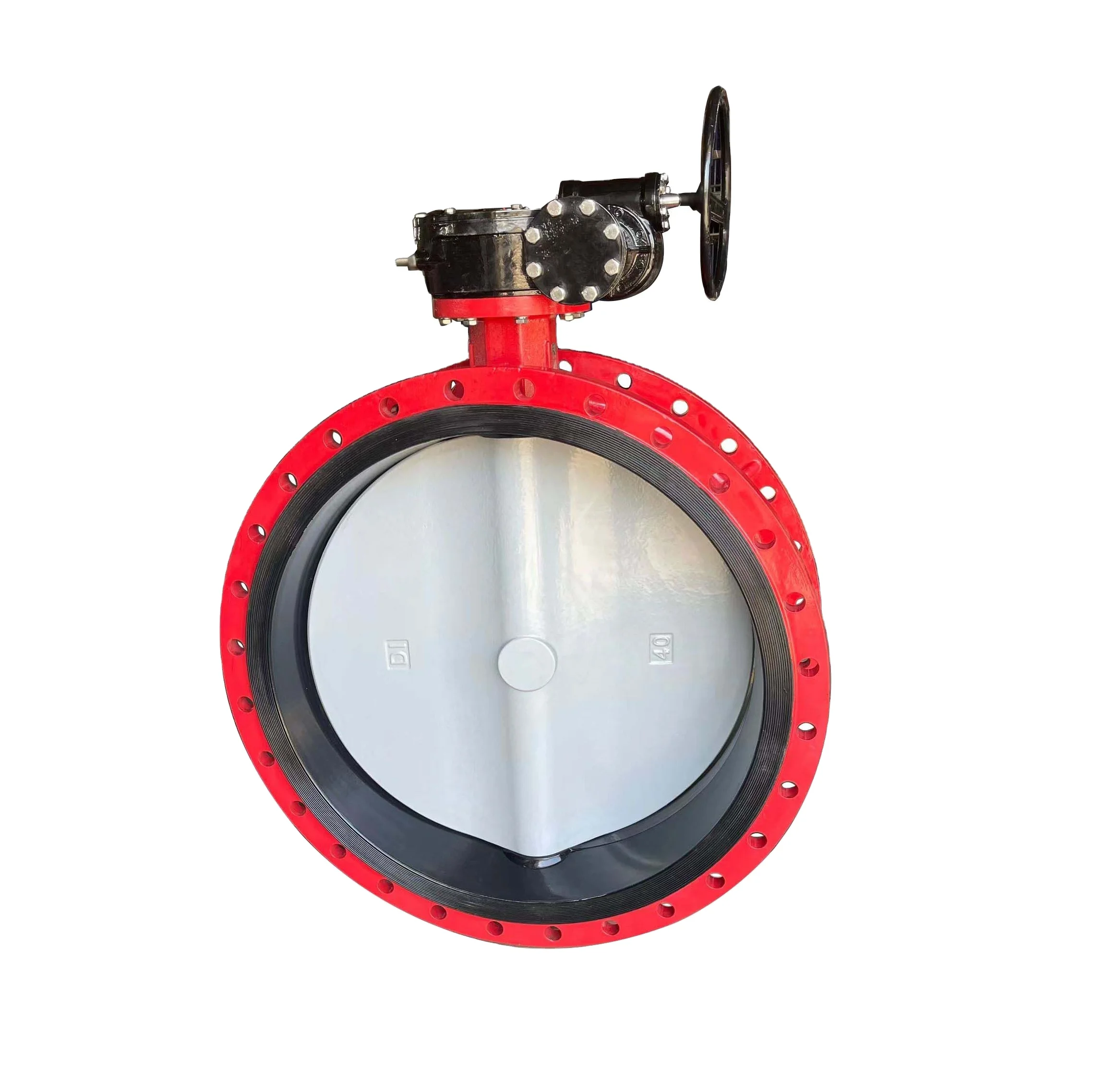 Professional Manufacturer Wholesale Big Size Butterfly Valve Worm Gear Double Flange Butterfly Valves