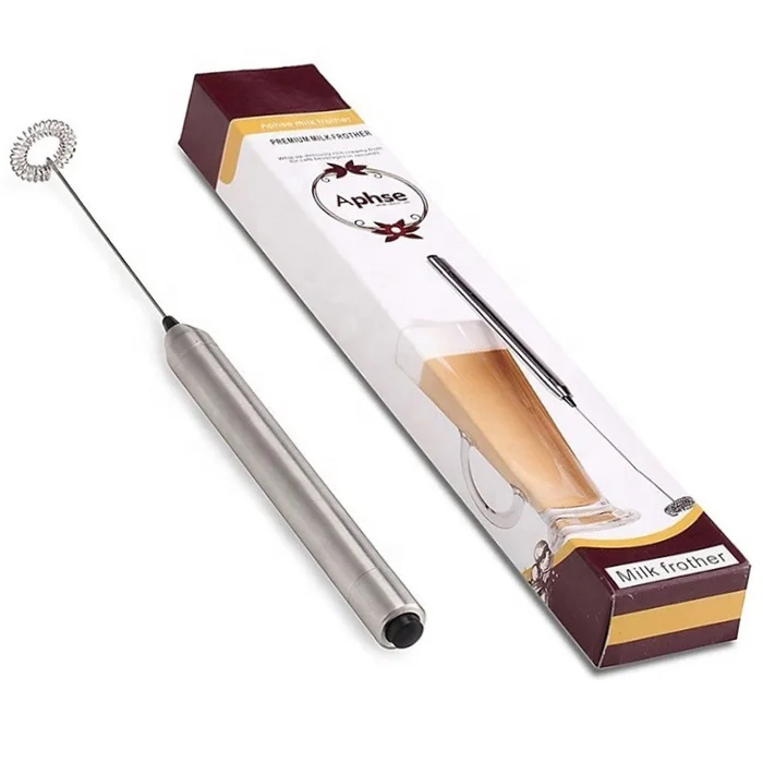 Бесплатные образцы, автоматический Электрический вспениватель молока из нержавеющей стали на батарейках