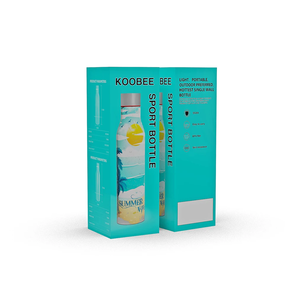 Custom design cardboard beverage bottle packaging box for paper wine beer bottle carrier packaging boxes