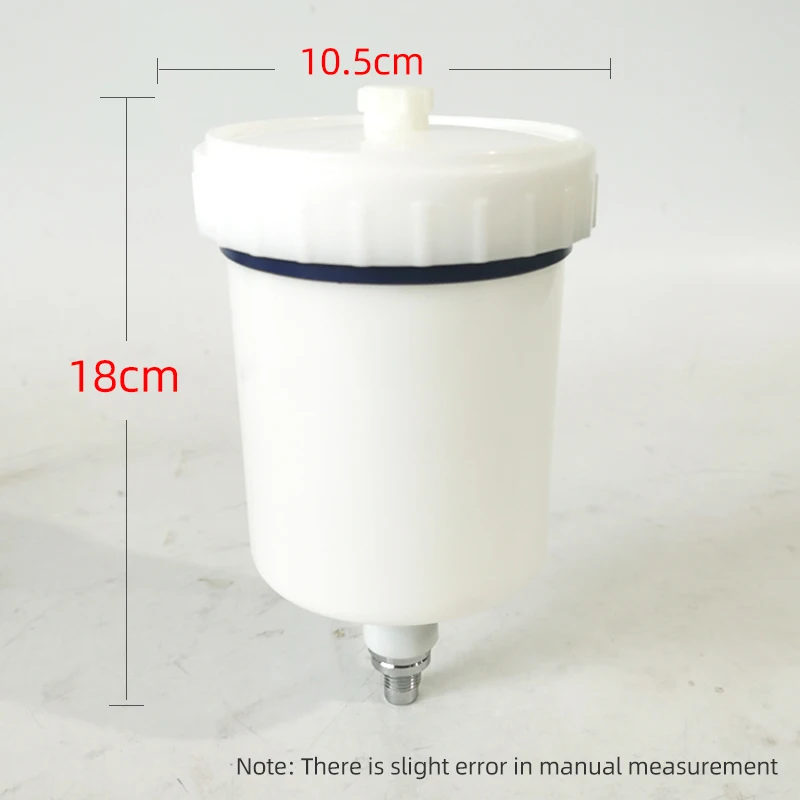 For ANEST IWATA Sprayer Cup Connector Jet Paint Sprayer 600Ml white Plastic Hvlp Paint Cup Pot Accessories