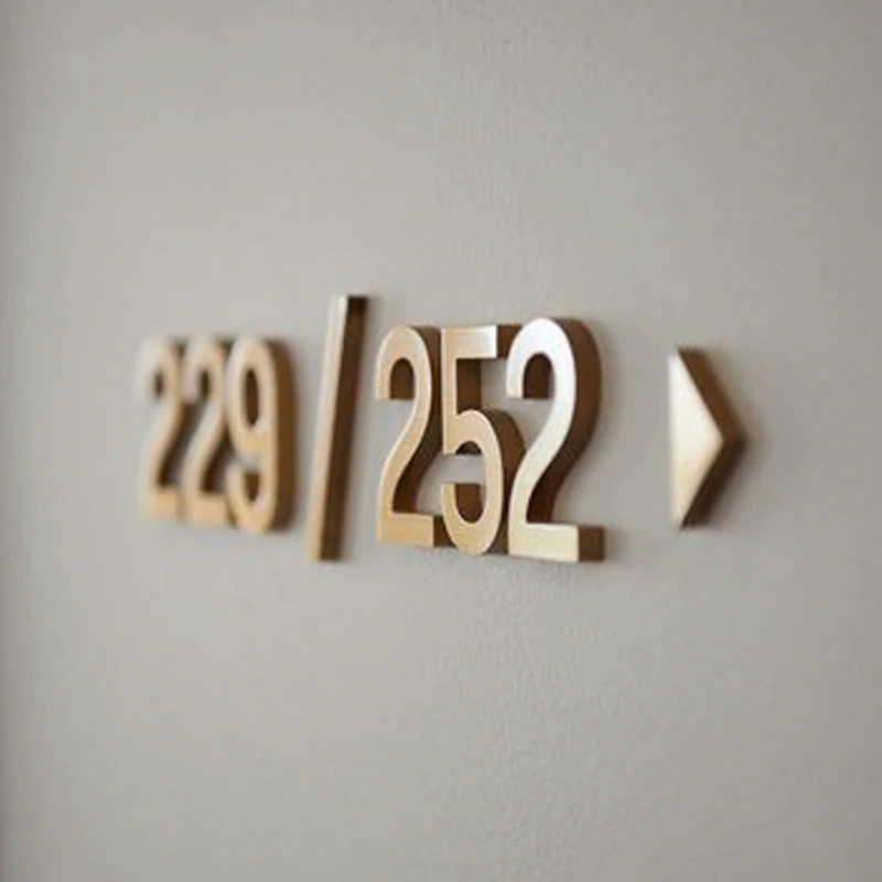 Stainless SteelXizheng  Floating House Number, Metal Modern House Numbers, Garden Door Mailbox Number Sign Coated Glossy Black