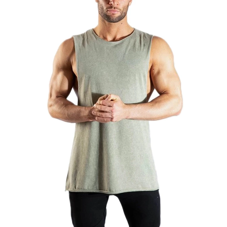 
Casual Fashion Clothing Bodybuilding Cotton Gym Tank Tops Men Sleeveless Undershirt Fitness Stringer Muscle Workout Vest 