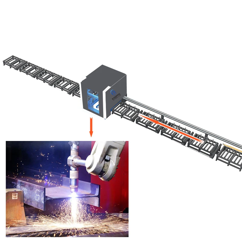 Производственная линия H-beam автоматическая машина для стрижки