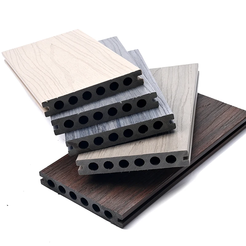 Garden Outdoor Diy Decking Tiles Composite Outdoor Hollow Wpc Laminate Deck Floor