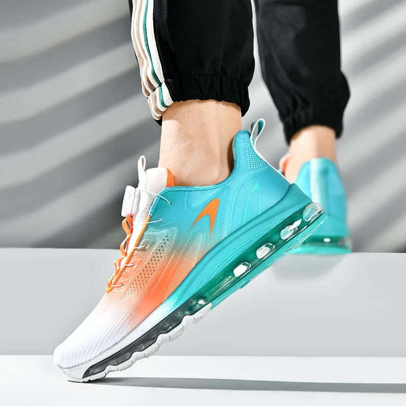 39-48 MNV Manufacturer Air Cushioning Big Size Mens Sport Shoes Breathable Woven Casual Walking Running Shoes for Men