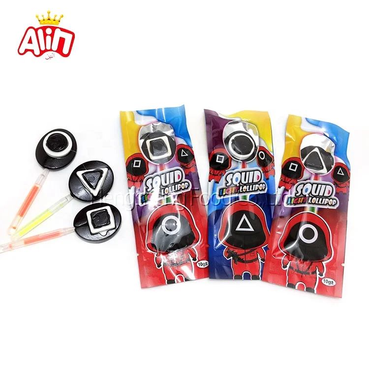 asian snacks wholesale candy  Boxed fluorescence  squid game candy