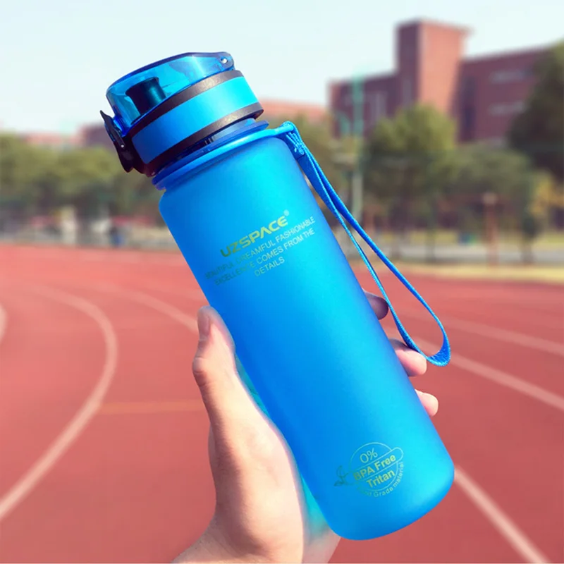 Wide Mouth Tritan Portable Water Bottle BPA Free Outdoor Sports Travel Large Capacity Drink Bottle