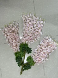 Hot Sale Artificial Wisteria Flowers Vines Garland Hanging Plants wall foliage wedding decoration