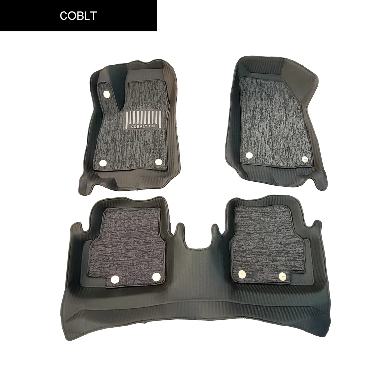 New Products Environmental Protection Leather 5D Diamond Car Floor Foot Mats for NEXIA-3