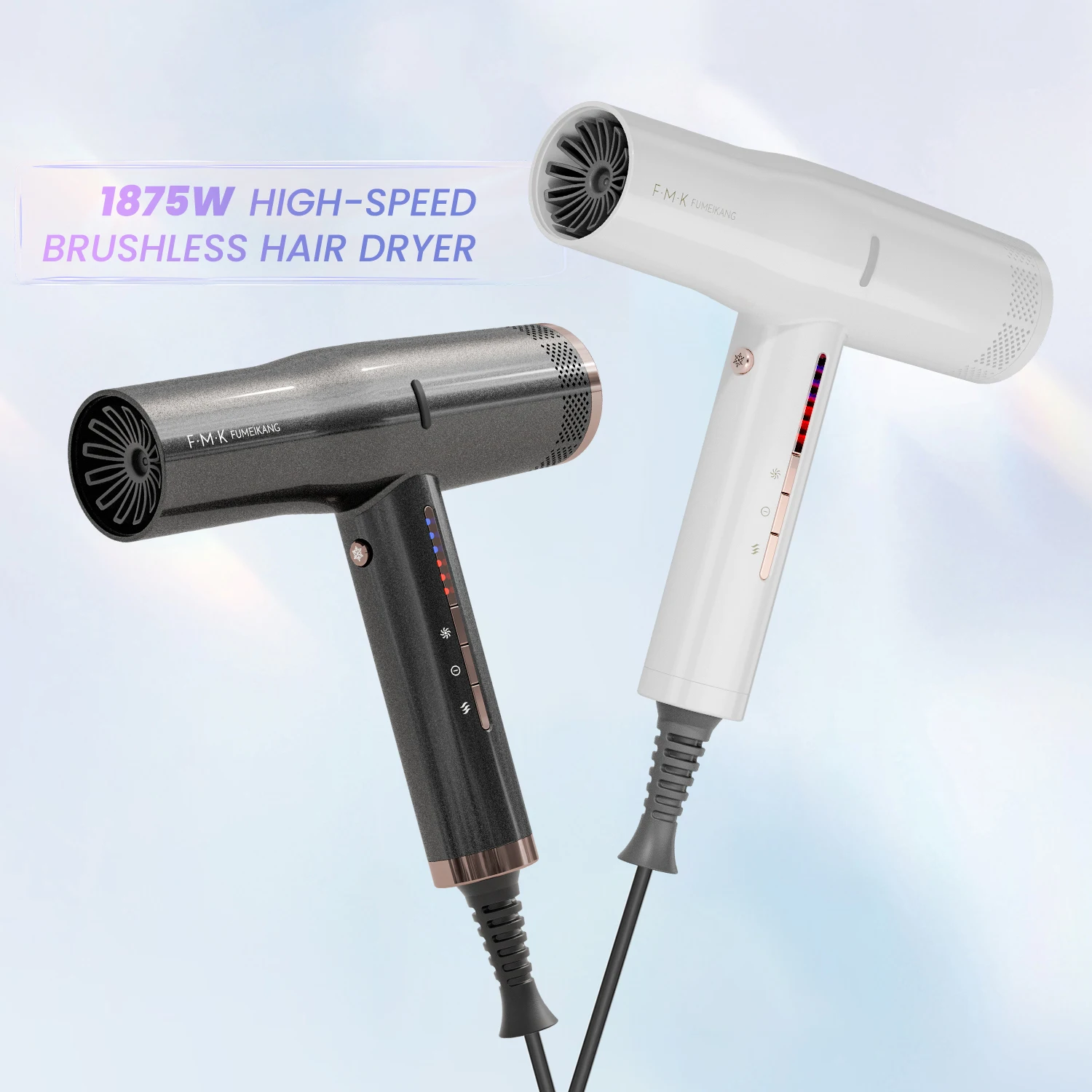 High Speed Brushless Motor Premium Strong Wind Blowing Ionic Manufacturer Hair Dryer With 110,000 RMP
