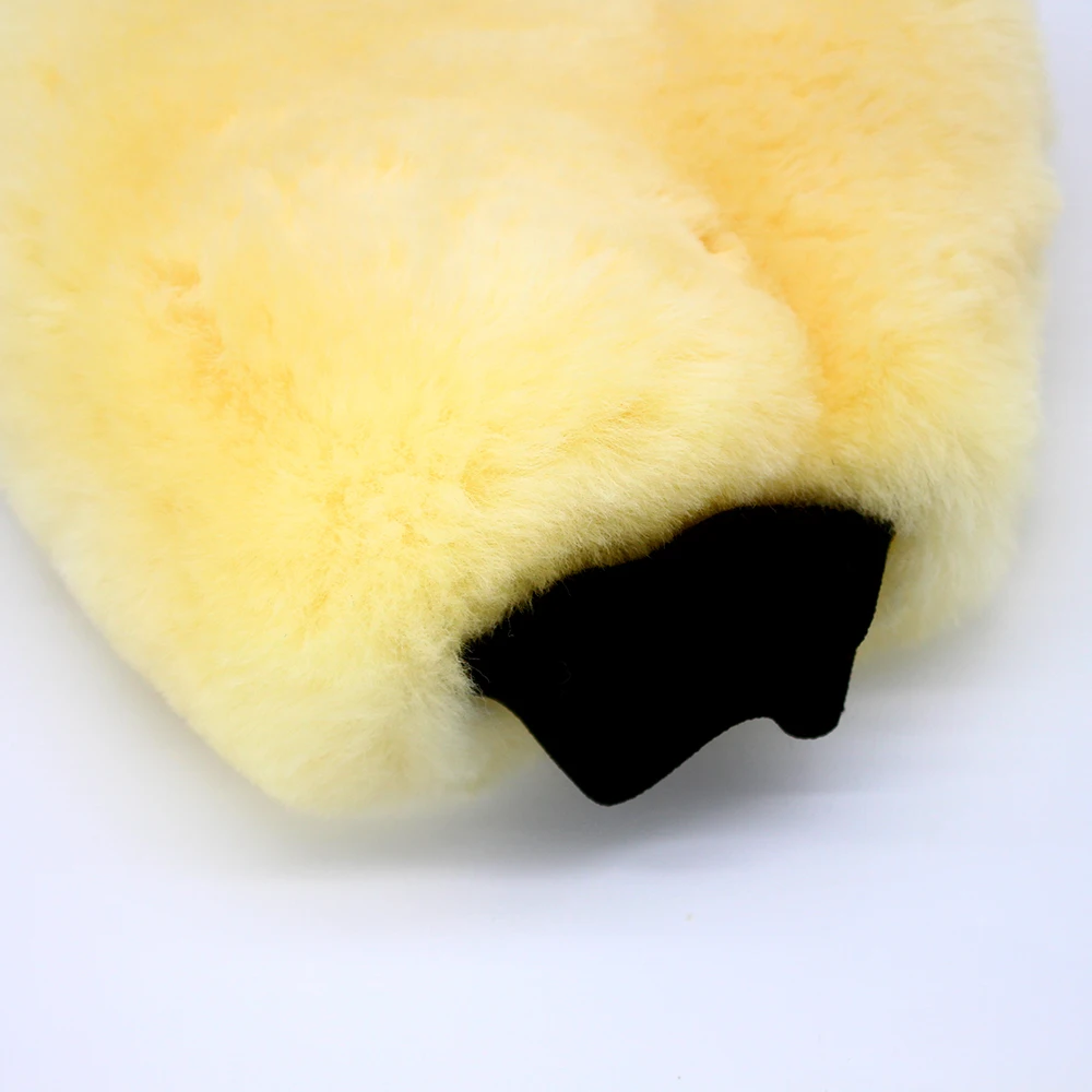 Master M71202B Scratch Free Lams Wool Detailing Car Wash Mitt With Thumb 100% Sheepskin For Car Washing