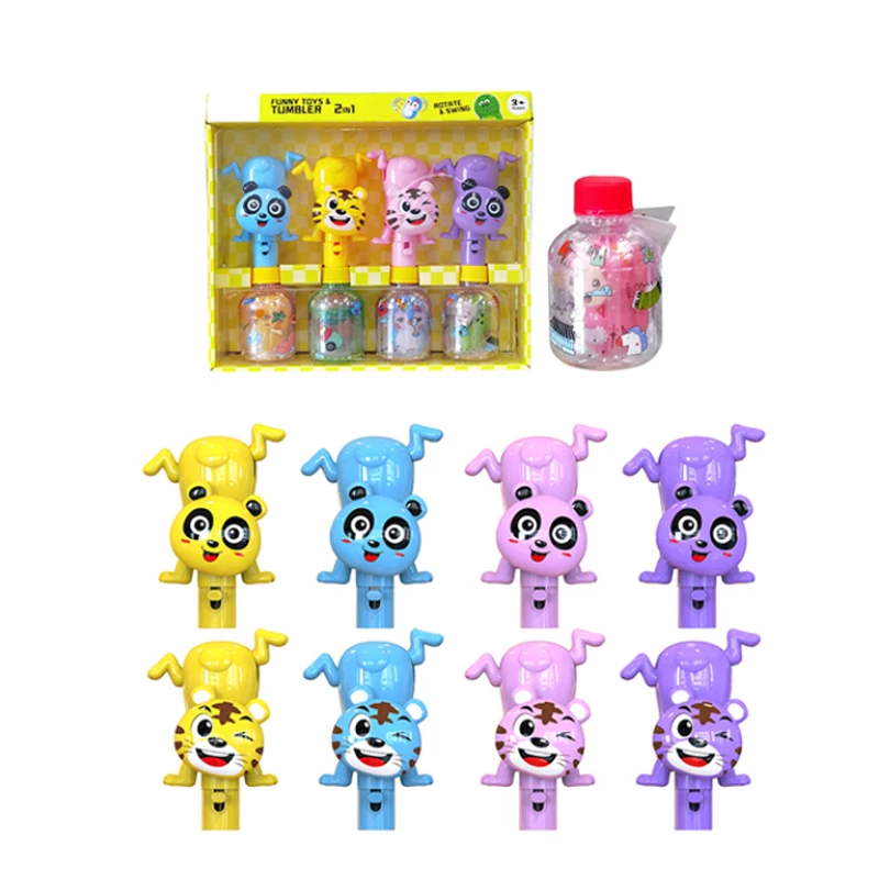 Набор мини-стаканов внутри забавных животных конфеты начинка для яиц 2024 игрушки конфет 4 шт. детские пластиковые унисекс