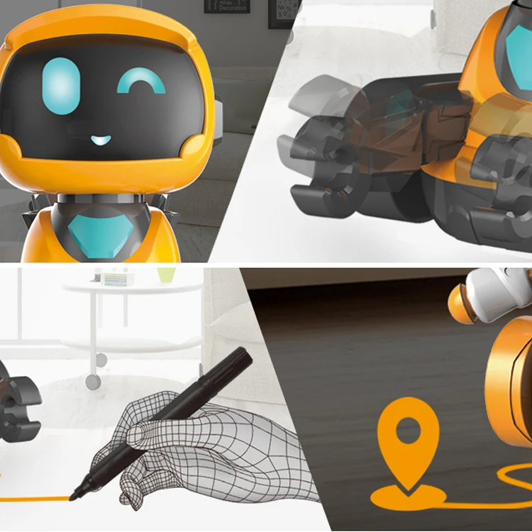 
Set of 2 Novelty Magic Toy Drawing Line Tracking Follower Inductive Sensor Electronic STEM Educational Kids Robot 