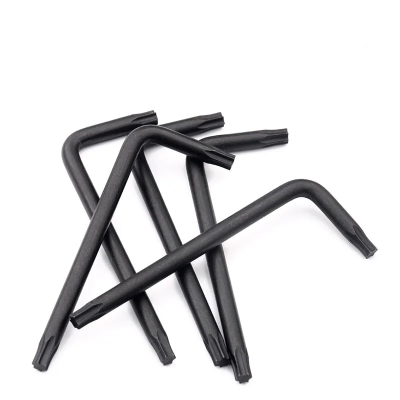 T4 T5 T6 T7 T8 T10 T15 T20 T25 T30 T45  T50 Hand Tool Allen L Short arm Black Oxide Torx Wrench Torx Key