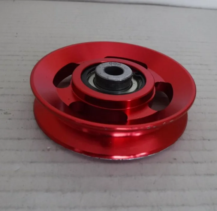 Factory price Sale pulley tensioning 100mm 120mm with Holes Hollow Pulley for wire rope pulley