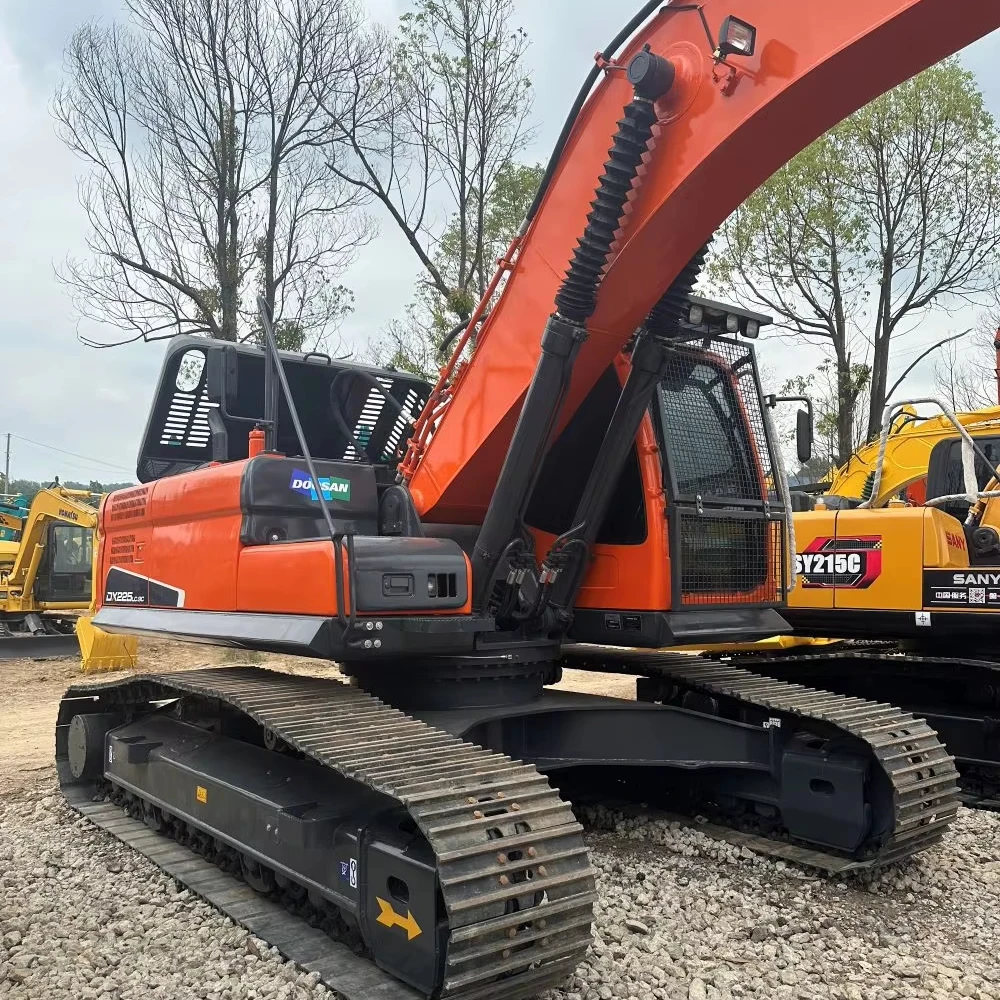 Korean Used DoosanDX225 22.5tons DH225 Excavator Medium Machine Hydraulic Crawler with EPA/CE Low Hours for Construction