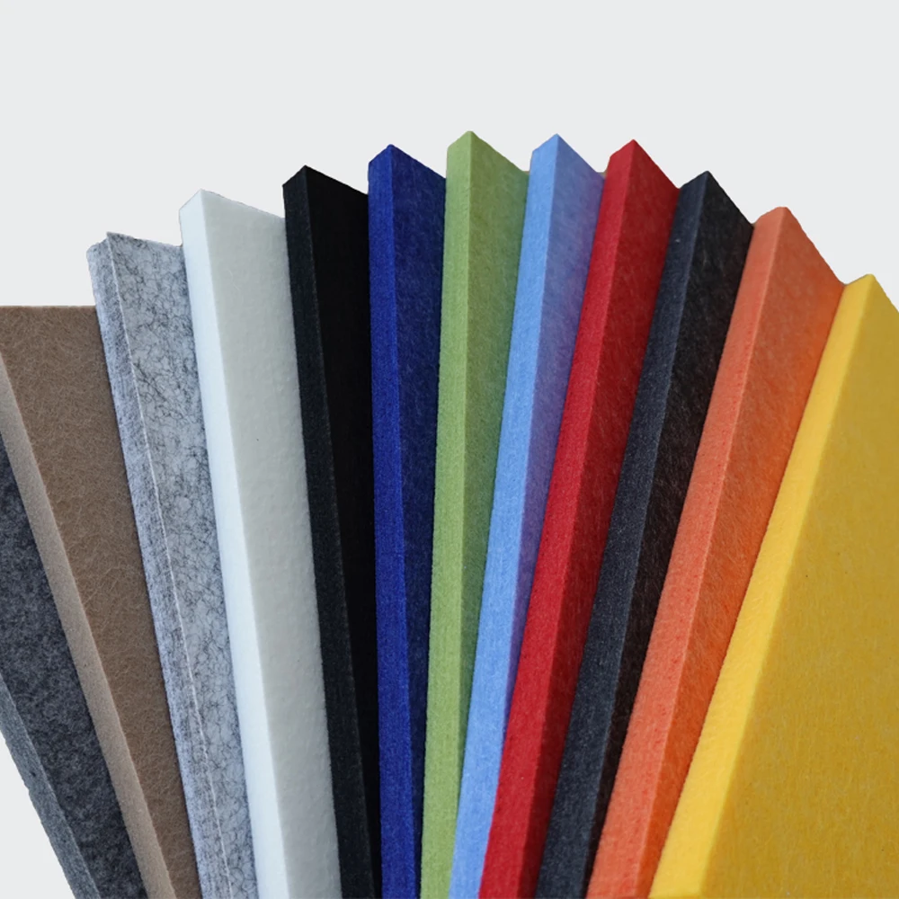 Super Fireproof Noise Cancelling Polyester Fiber PET Felt Acoustic Board Sound Absorbing wall Decorative Panels
