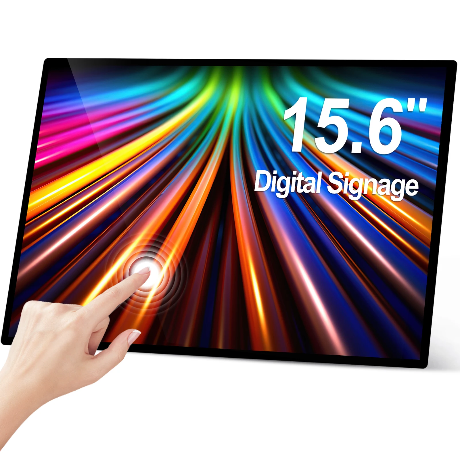 15.6 inch Smart Digital Signage Display Automated Content Rotation Time-Based Playlists Maximizing Advertising Effectiveness