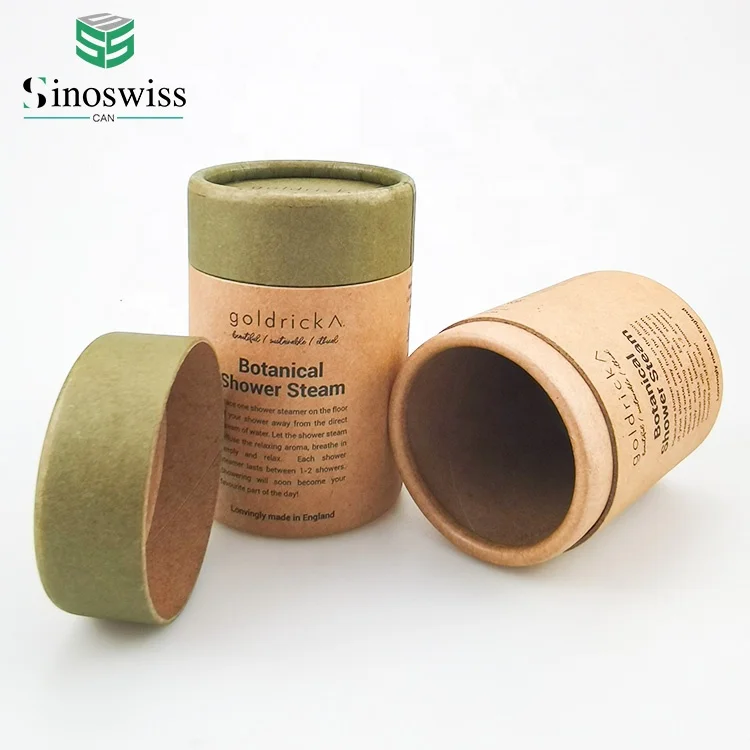Wholesale Recycled Customize CMYK Printing Cardboard Cylinder Packaging Paper Tube Box For Candle Packaging