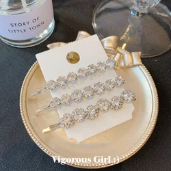 Barlaycs 2021 Design Bling Crystal Rhinestone Bobby Pin Barrette Hair Clips Set for Women Girls Hairpin Table Legs