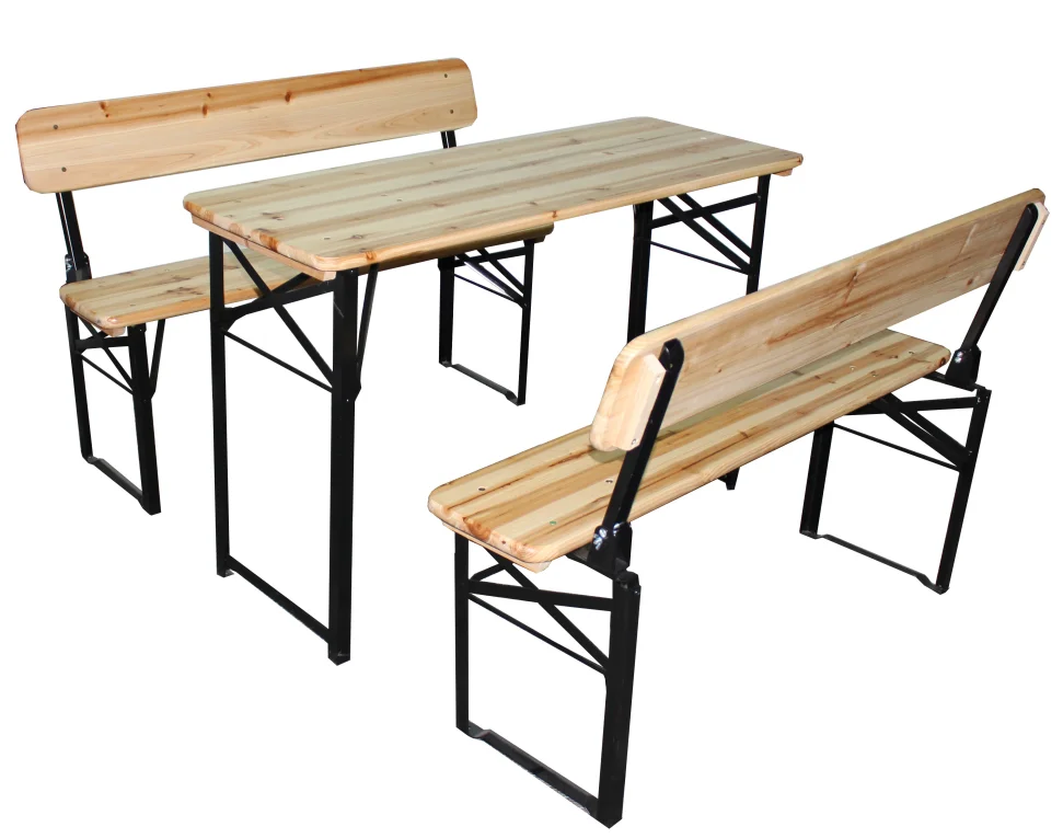 Factory Wholesale Wooden Beer Table for Outdoor Activity