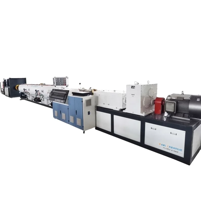 Fully Automatic Smooth Water Supply Electric Conduit Plastic Tube Garden Hose Corrugated Soft Pipe Double Screw Extruder Machine