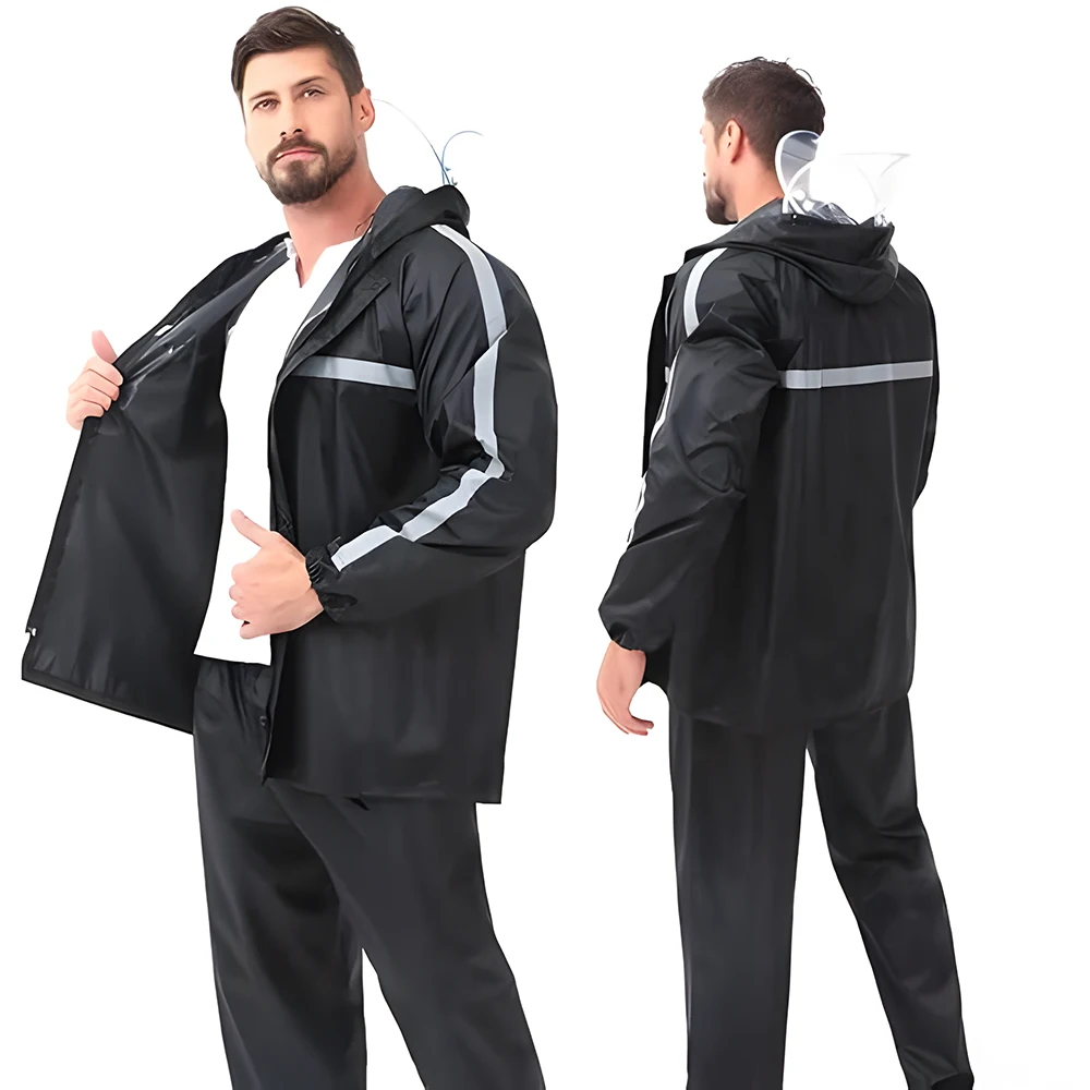 New Rainsuit Product Thick 100%waterproof High Quality Raincoat Custom Reusable Rain Jact Golf for Adults