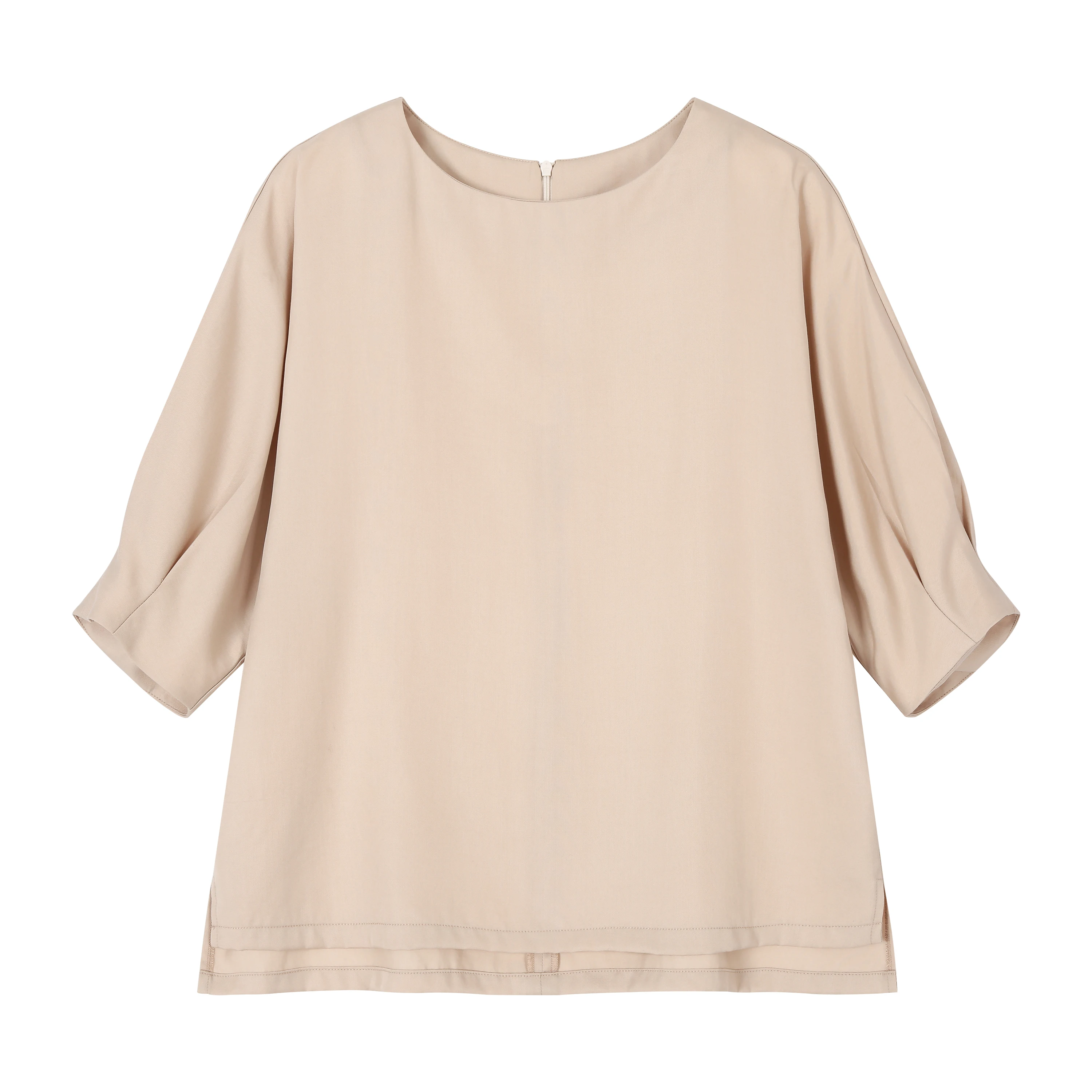 
Hot Selling Good Quality Spring 2021 100% Tencel Suit Women Clothes Round Neck Clothing 