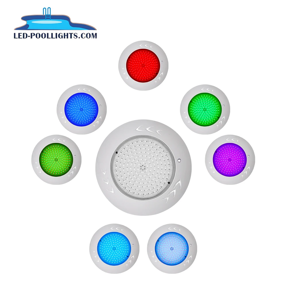 Factory Price 35 W PVC Decorative RGB Underwater LED Light for Gym Center Swimming Pool Pond IP68 Waterproof Submersible PC Body