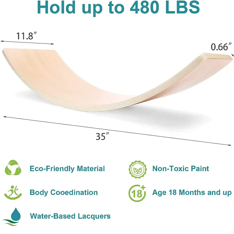 Деревянная доска для занятий фитнесом