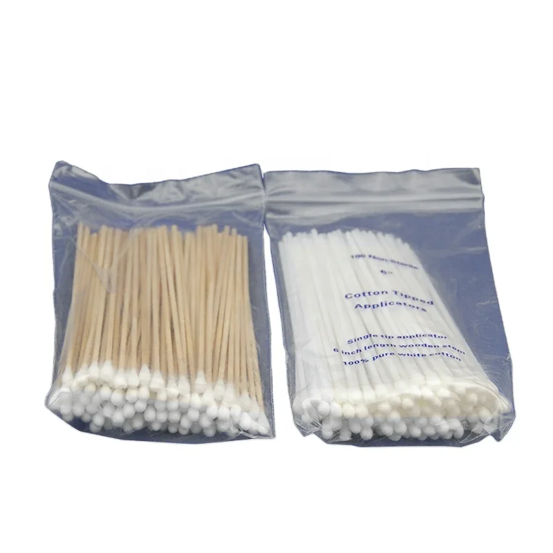 Medical cotton applicator sterile sticks