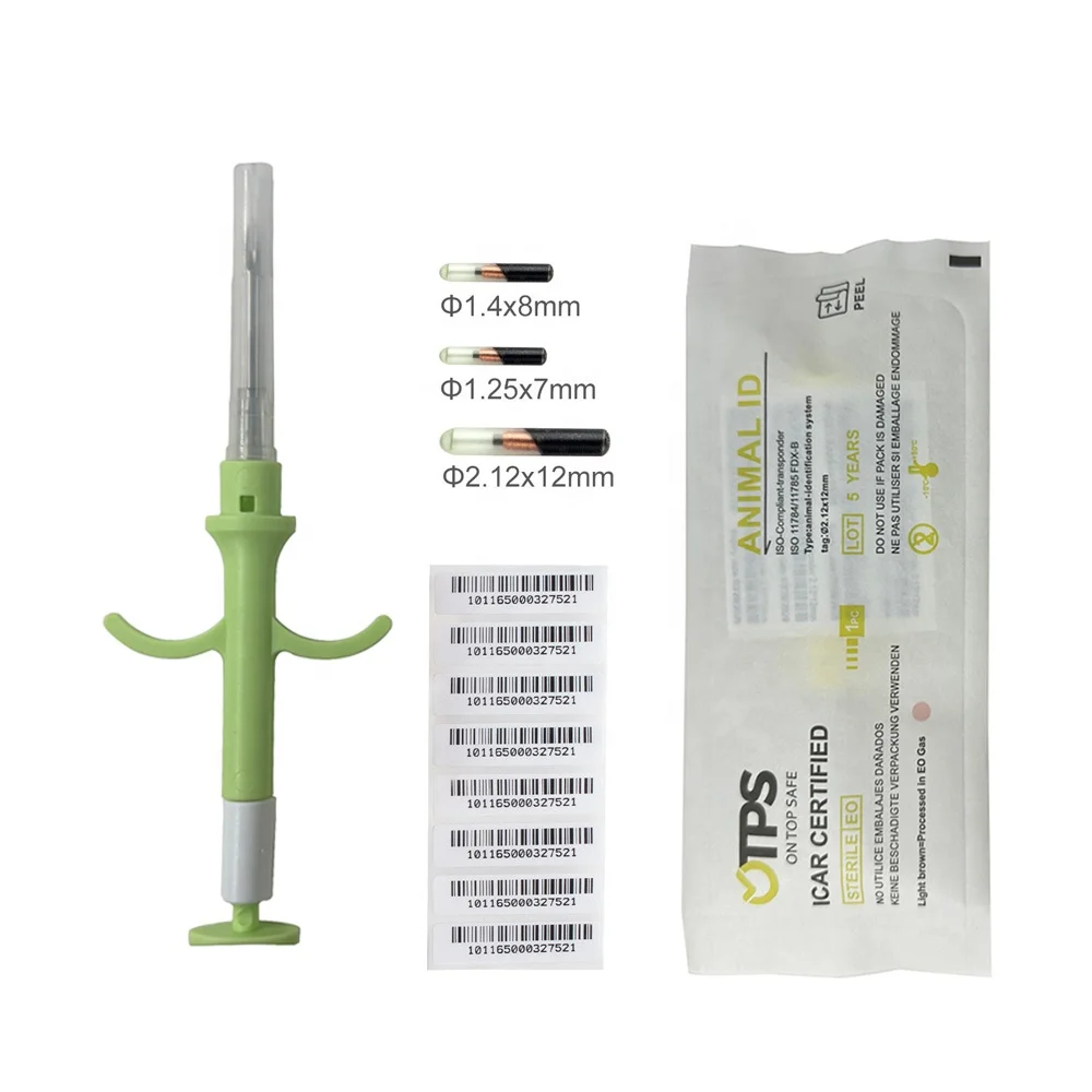 RFID Wholesale ICAR 134.2Khz Em4305 Pet Microchip Syringe Dog Microchip Manufacturer For Identification