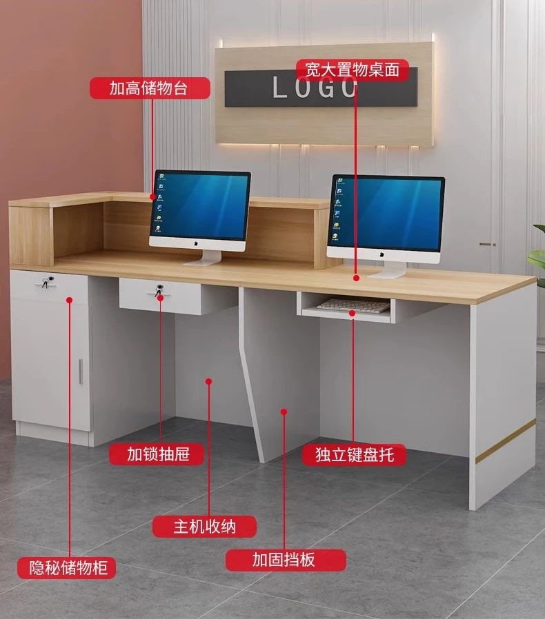 Cashier shop small bar table simple modern clothing supermarket beauty salon company reception desk