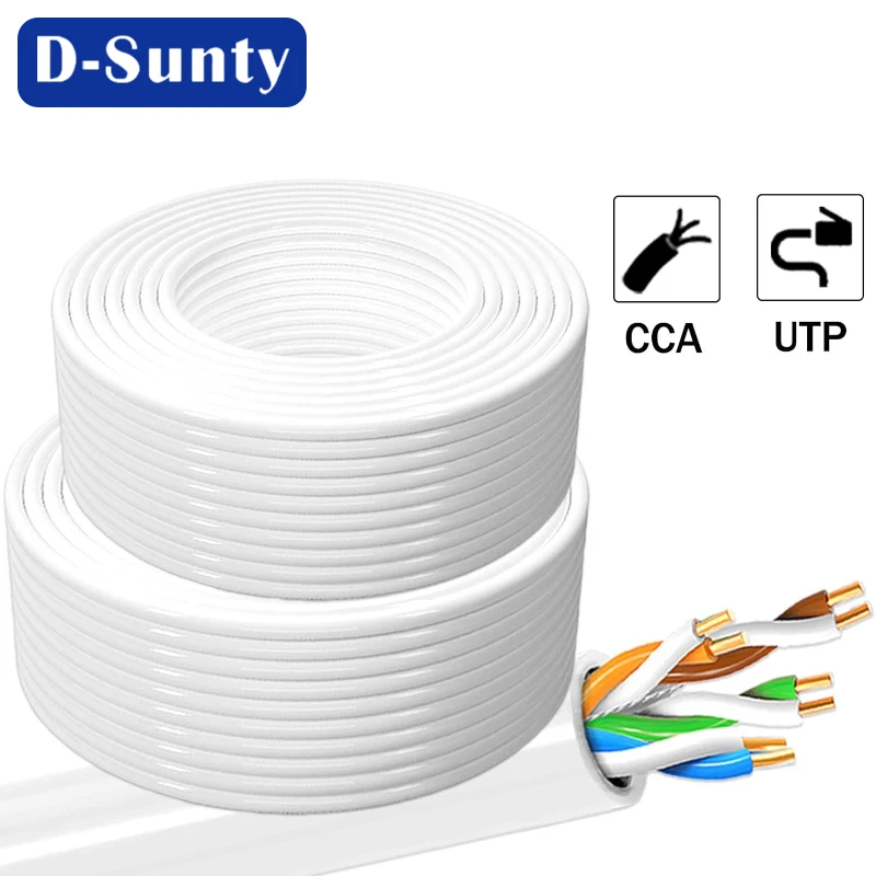 Cat5e Outdoor 24awg LAN Network Cable Cat6 BC 4 Pairs UTP FTP SFTP Ethernet Cables Cat5 305M 1000FT Black Communication Cable